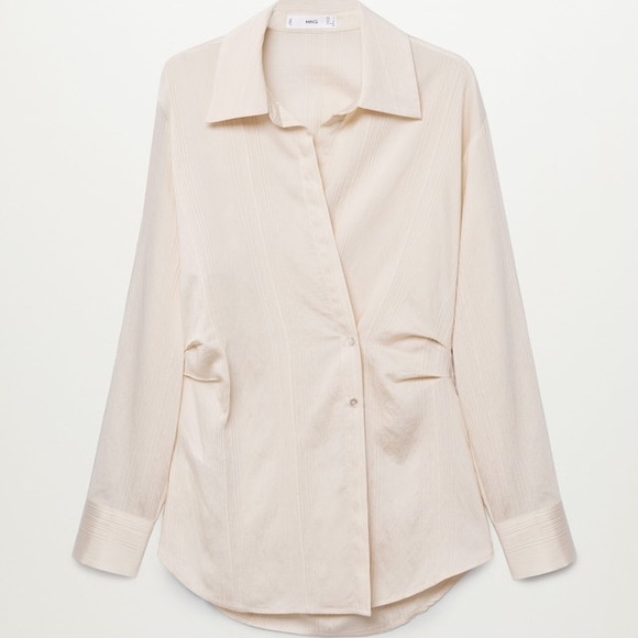 Mango stripped structured shirt, S/4 - Picture 4 of 7